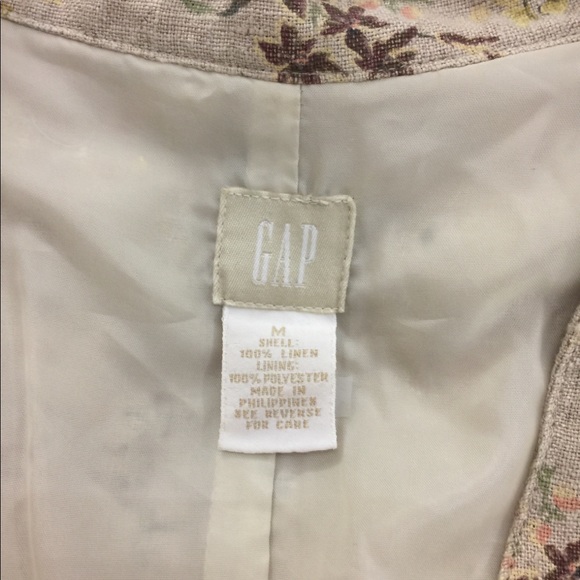 Gap lined linen vest - Picture 2 of 3